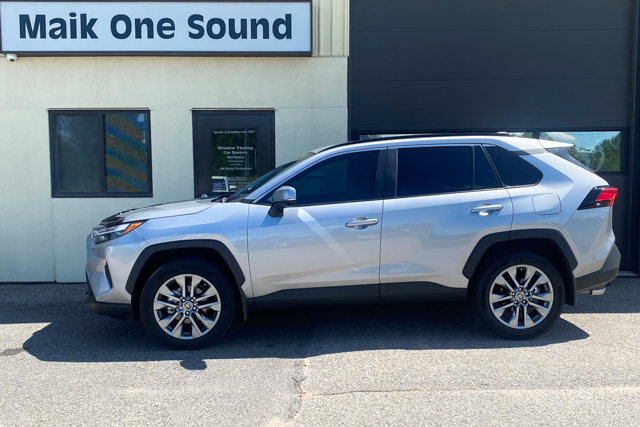 Toyota 2024 Rav4 with professional window tint in North Bay